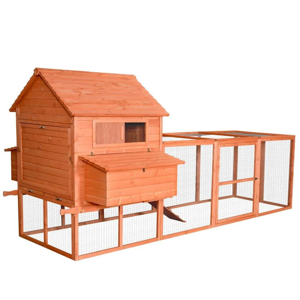 PawHut Pen Garden And Backyard 0.0016 -Acre In-Ground Rabbit Hutch Wooden Poultry Cage With Run, Poultry Fencing 3 PawHut Pen Garden And Backyard 0.0016 -Acre In-Ground Rabbit Hutch Wooden Poultry Cage With Run, Poultry Fencing