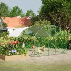 Large Chicken Coop Metal Chicken Run With Waterproof And Anti-UV Cover, Dome Shaped Walk-in Poultry Fencing Hen House -Dewalt Tools Shop chicken coops dj zx w1763102498 31 1000