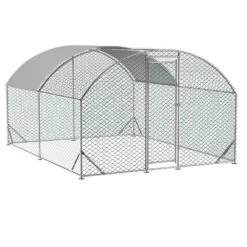 Large Chicken Coop Metal Chicken Run With Waterproof And Anti-UV Cover, Dome Shaped Walk-in Poultry Fencing Hen House -Dewalt Tools Shop chicken coops dj zx w1763102498 4f 1000
