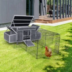 83.67 In. W X 27.56 In. H X 27.96 In. D Outdoor Wood Chicken Coop Poultry Fencing Wire Mesh Run Nesting Boxes -Dewalt Tools Shop chicken coops hhhhhhhhhhh1 c3 1000