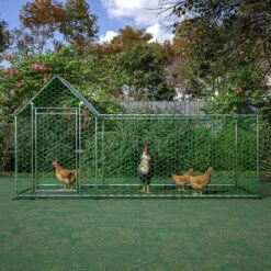 Metal Chicken Coop Run Backyard Hen House Poultry Fencing Habitat Cage Cover -Dewalt Tools Shop chicken coops zx 133465 31 1000