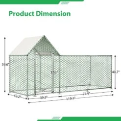 Metal Chicken Coop Run Backyard Hen House Poultry Fencing Habitat Cage Cover -Dewalt Tools Shop chicken coops zx 133465 4f 1000