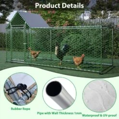 Metal Chicken Coop Run Backyard Hen House Poultry Fencing Habitat Cage Cover -Dewalt Tools Shop chicken coops zx 133465 fa 1000
