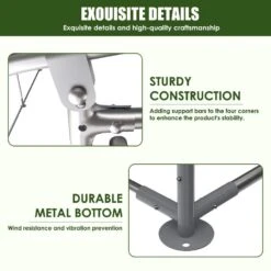 Large Metal Chicken Coop 3-Support Steel Wire Impregnated Plastic Net Cage, Oxford Cloth Silver Plated Poultry Fencing -Dewalt Tools Shop chicken coops zx 133557 1f 1000