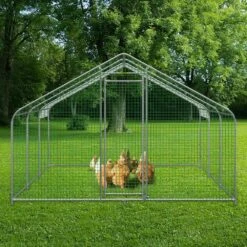 Large Metal Chicken Coop Run Walk-In Chicken Runs Yard Waterproof Cover Hen House Barbed Wire Fencing -Dewalt Tools Shop chicken runs hwj19 79 86 58h6zv0 31 1000