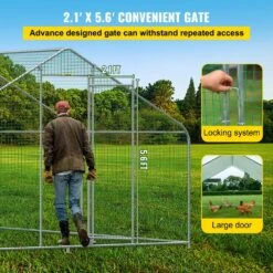 Large Metal Chicken Coop Run Walk-In Chicken Runs Yard Waterproof Cover Hen House Barbed Wire Fencing -Dewalt Tools Shop chicken runs hwj19 79 86 58h6zv0 44 1000