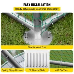 Large Metal Chicken Coop Run Walk-In Chicken Runs Yard Waterproof Cover Hen House Barbed Wire Fencing -Dewalt Tools Shop chicken runs hwj19 79 86 58h6zv0 fa 1000