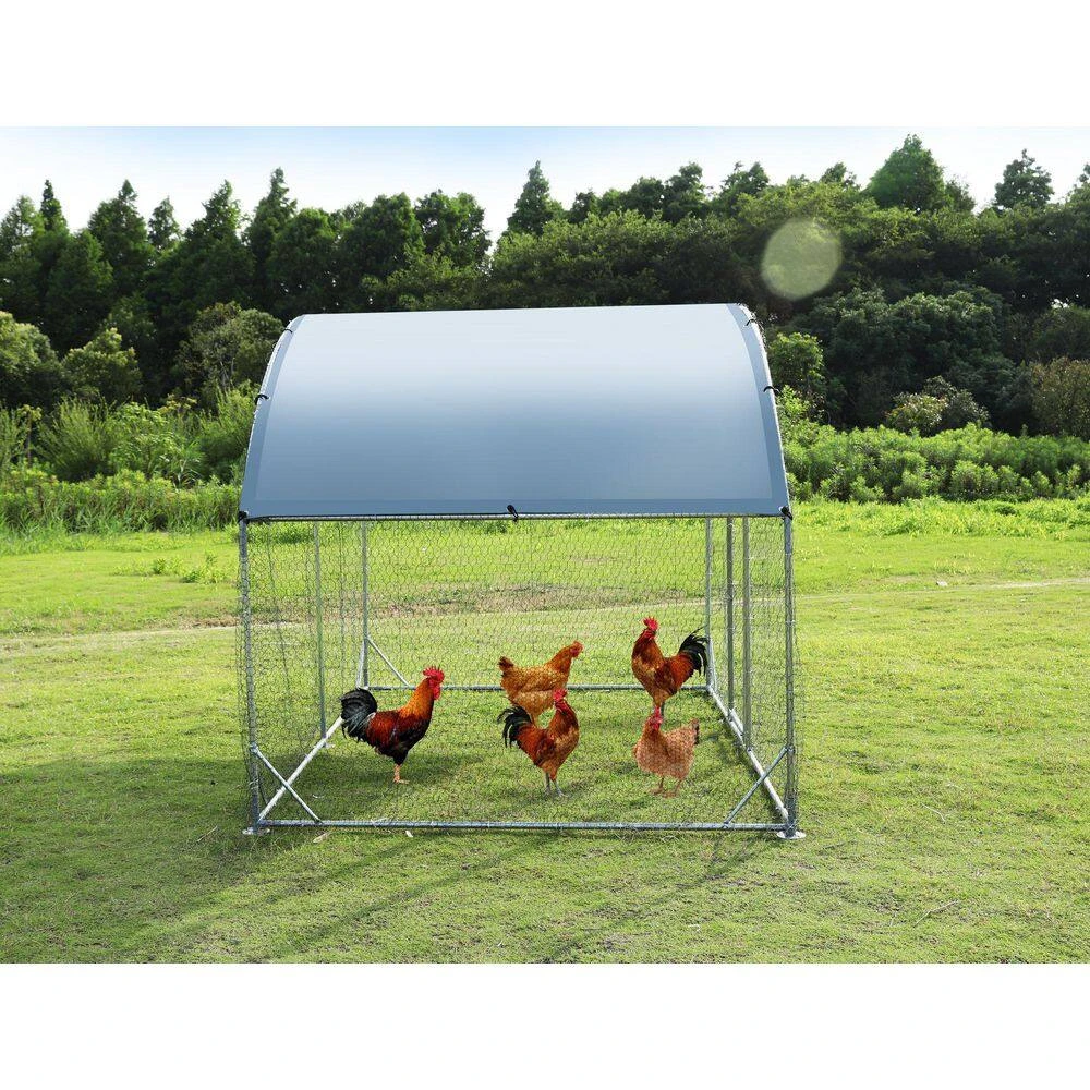 9.2' W X 6.2' L X 6.5 Ft. H Oxford Cloth Silver Plated Waterproof UV Protection, Duck Bird Household Barbed Wire Fencing 5 9.2' W X 6.2' L X 6.5 Ft. H Oxford Cloth Silver Plated Waterproof UV Protection, Duck Bird Household Barbed Wire Fencing - Image 3