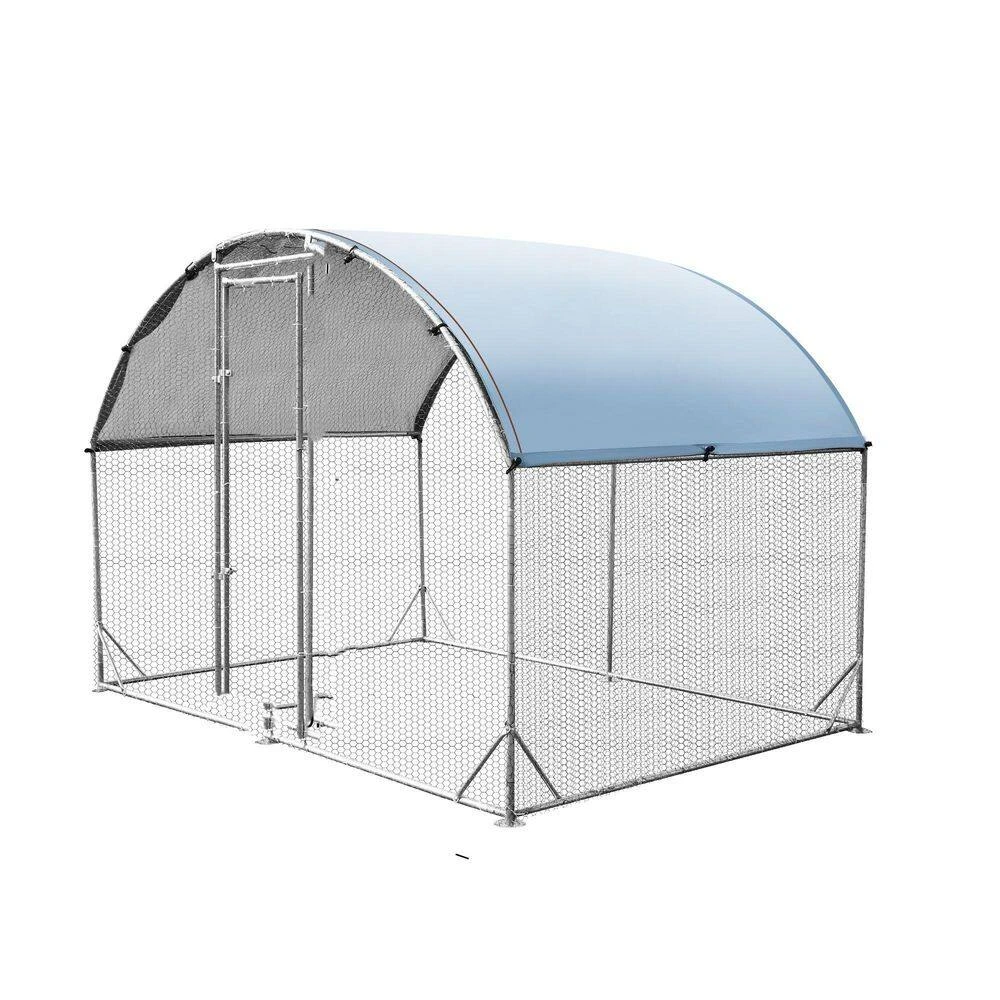 9.2' W X 6.2' L X 6.5 Ft. H Oxford Cloth Silver Plated Waterproof UV Protection, Duck Bird Household Barbed Wire Fencing 4 9.2' W X 6.2' L X 6.5 Ft. H Oxford Cloth Silver Plated Waterproof UV Protection, Duck Bird Household Barbed Wire Fencing - Image 2
