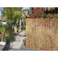 6 Ft. H X 16 Ft. L Bamboo Cocoa Peeled Reed Fence Panel Decorative Screen For Backyard Garden Fencing Divider (4-Pack) -Dewalt Tools Shop cocoa backyard x scapes garden fencing 20 c6 4bx 31 1000