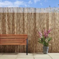 6 Ft. H X 16 Ft. L Bamboo Cocoa Peeled Reed Fence Panel Decorative Screen Fence For Backyard Garden Fencing Divider -Dewalt Tools Shop cocoa backyard x scapes garden fencing 20 c6bx 4f 1000