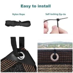 Brown Plastic Mesh Panel For Private Border Fencing 9.9 Ft. X 3.3 Ft. With UV Protection -Dewalt Tools Shop coffee justincity outdoor privacy screens 1 28dph005147 76 1000