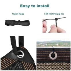 Brown Plastic Private For Border Fencing Sun Shade Cloth With UV Protection -Dewalt Tools Shop coffee justincity outdoor privacy screens 1 28dph005149 44 1000