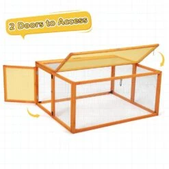 45 In. L Chicken Coop Run Rabbit Hutch, Poultry Fencing Portable -Dewalt Tools Shop coziwow chicken coops cw12n0531 t01 44 1000
