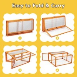 45 In. L Chicken Coop Run Rabbit Hutch, Poultry Fencing Portable -Dewalt Tools Shop coziwow chicken coops cw12n0531 t01 4f 1000