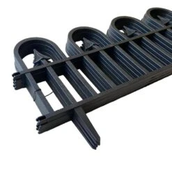 24 In. X 12.4 In. Black Plastic Arrowhead Fence Decorative Garden Fencing (5-Pack) -Dewalt Tools Shop dark green garden fencing efp6031b5p 4f 1000