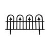 24 In. X 12.4 In. Black Plastic Arrowhead Fence Decorative Garden Fencing (5-Pack) -Dewalt Tools Shop dark green garden fencing efp6031b5p 64 1000