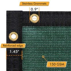 6 Ft. X 50 Ft. Privacy Screen Fence Heavy-Duty Protective Covering Mesh Fencing For Patio Lawn Garden Balcony Dark Green -Dewalt Tools Shop dark green outdoor privacy screens 2 cvfr065050 4f 1000