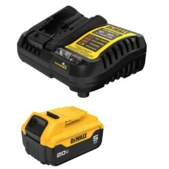 DeWALT 20-Volt MAX Lithium-Ion 9-Gauge Cordless Fencing Stapler With 20-Volt MAX XR 5.0 Ah Battery Pack And Charger