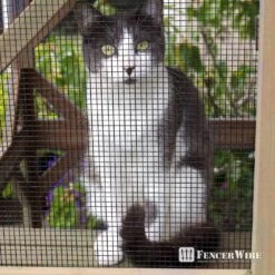 1/4 In. X 2 Ft. X 100 Ft. 23-Gauge Black Vinyl Coated Hardware Cloth, Multiple Use Welded Wire Fencing Roll -Dewalt Tools Shop fencer wire hardware cloth fencing cv23 b2x100mf14 4f 1000