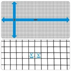 1/4 In. X 2 Ft. X 10 Ft. 23-gauge Black Vinyl Coated Hardware Cloth, Multiple Use Welded Wire Fencing Roll -Dewalt Tools Shop fencer wire hardware cloth fencing cv23 b2x10mf14 40 1000