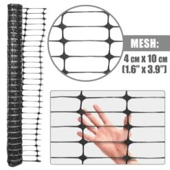 4 Ft. X 100 Ft. Black Outdoor Safety Fence, Plastic Fencing Roll For Construction Fencing Pet Fencing And Event Fencing -Dewalt Tools Shop fencer wire snow fencing psc7 b4x100m410cm 40 1000
