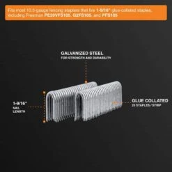 1-9/16 In. 10.5-Gauge Galvanized Steel Fencing Staples (1500-Pack) -Dewalt Tools Shop freeman pneumatic staples fs105g1916 4f 1000