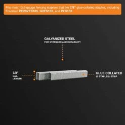 7/8 In. 10.5-Gauge Galvanized Steel Fencing Staples -Dewalt Tools Shop freeman pneumatic staples fs105g78 4f 1000