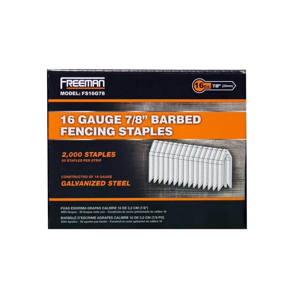 16-Gauge 7/8 In. Glue Collated Barbed Fencing Staples (2000-Count) 9 16-Gauge 7/8 In. Glue Collated Barbed Fencing Staples (2000-Count) - Image 7