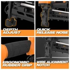 2nd Generation Pneumatic 9-Gauge 2 In. Fencing Stapler With Case, T-Handle, Belt Hook, And 1/4 In. NPT Air Connector -Dewalt Tools Shop freeman staplers g2fs9 44 1000