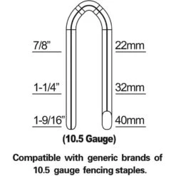Pneumatic 10.5-Gauge 1-9/16 In. Fencing Stapler With Adjustable Metal Belt Hook And Case 19 Pneumatic 10.5-Gauge 1-9/16 In. Fencing Stapler With Adjustable Metal Belt Hook And Case -Dewalt Tools Shop freeman staplers pfs105 76 1000
