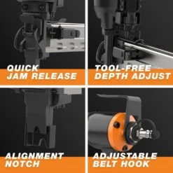 Pneumatic 16-Gauge 1 In. Fencing Stapler With Belt Hook -Dewalt Tools Shop freeman staplers pfs16 44 1000