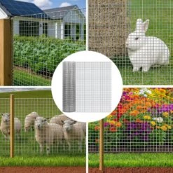 36 In. X 100 Ft. Hardware Cloth - 1/2 In. Mesh, 19 Gauge, Hot Dip Galvanized After Welding - Wire Fencing For Garden. -Dewalt Tools Shop galvanized ashman online garden fencing wiremesh3ftx100ft 44 1000