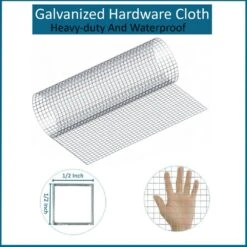 48 In. X 20 Ft. Hardware Cloth-1/2 In. Mesh, 19-Gauge, Hot Dip Galvanized After Welding-Wire Fencing For Garden -Dewalt Tools Shop galvanized ashman online garden fencing wiremesh4ftx20ft 4f 1000