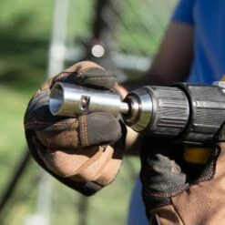 SpeedyTie Drill Chuck For Chain Link Fencing And T-Post Fencing Carbon Steel -Dewalt Tools Shop galvanized steel yardgard fence hardware spdc 1f 1000