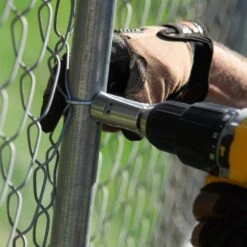 SpeedyTie Drill Chuck For Chain Link Fencing And T-Post Fencing Carbon Steel -Dewalt Tools Shop galvanized steel yardgard fence hardware spdc c3 1000