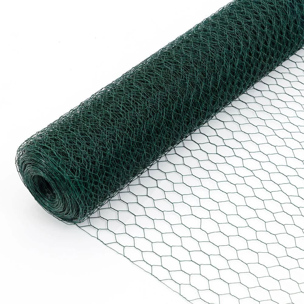 3.6 Ft. W X 157.48 Ft. L Green Chicken Wire Fencing Galvanized Hexagonal Floral Fence Poultry Netting For Garden&Plant 11 3.6 Ft. W X 157.48 Ft. L Green Chicken Wire Fencing Galvanized Hexagonal Floral Fence Poultry Netting For Garden&Plant - Image 9