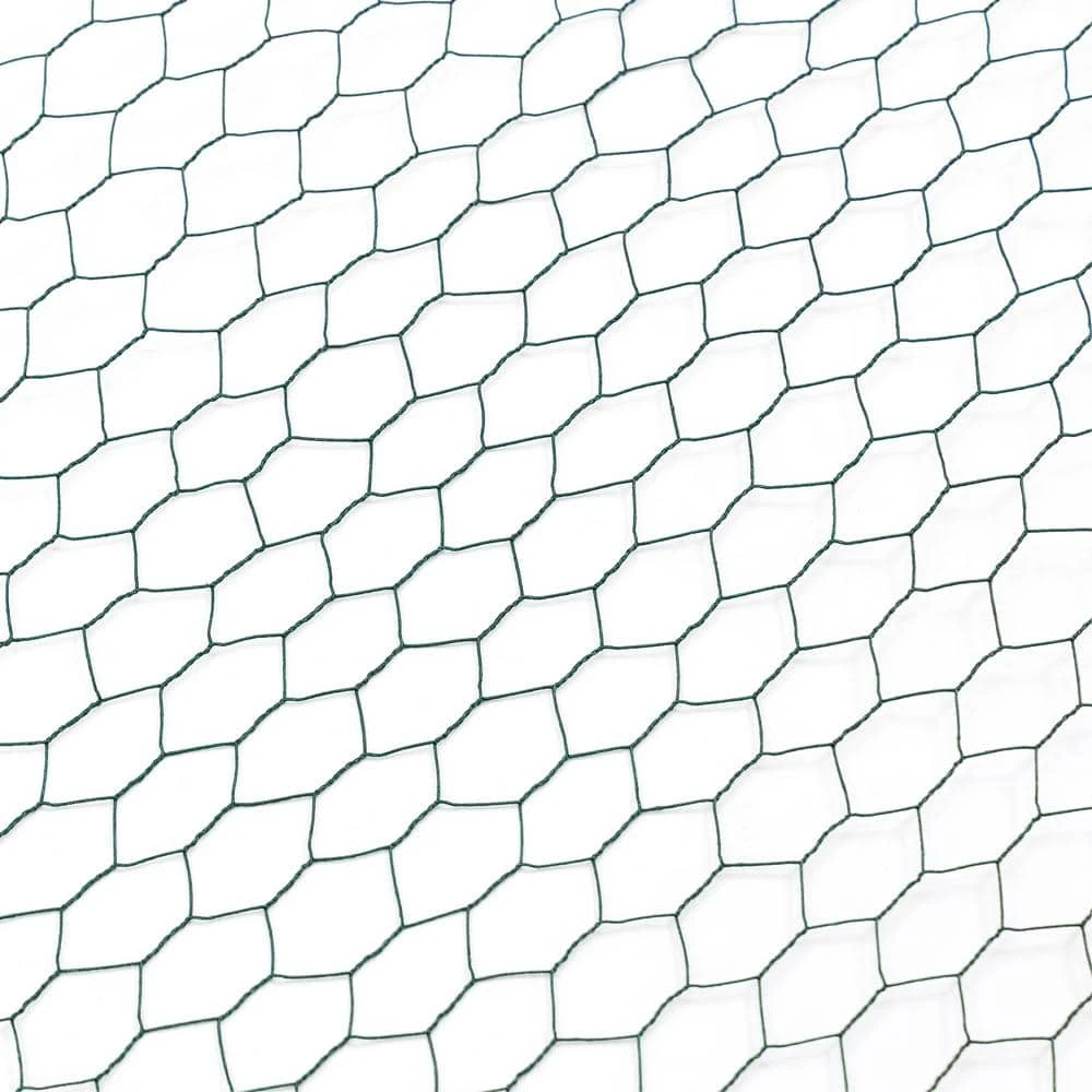 3.6 Ft. W X 157.48 Ft. L Green Chicken Wire Fencing Galvanized Hexagonal Floral Fence Poultry Netting For Garden&Plant 8 3.6 Ft. W X 157.48 Ft. L Green Chicken Wire Fencing Galvanized Hexagonal Floral Fence Poultry Netting For Garden&Plant - Image 6