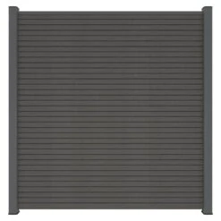 Ultra Easy Fencing 6 Ft. X 6 Ft. Gray Aluminum Ground Install Fence Post Kit For Composite Fence Panel -Dewalt Tools Shop gray newtechwood composite fence panels fence post 6 g 4f 1000