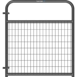 50 In. H X 4 Ft. W X 1.75 In D Watchman Wire-Fill Steel Gray Horse Fencing Livestock Gate