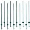 5 Ft. L X 1.1 In. W X U-Channel H Green Steel Fence Post Heavy-Duty Fencing Installation For Garden And Farm (10-Pack) -Dewalt Tools Shop green amamoi garden fencing ama00113 64 1000