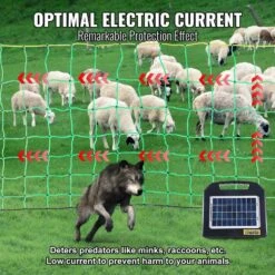 42 In. H X 164 Ft. L Farms Utility Portable Mesh Electric Fence Netting PE Net Fencing W/Posts And Double-Spiked Stakes -Dewalt Tools Shop green atengnes garden fencing yd240257 1f 1000