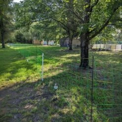 48 In. H X 168 Ft. L Farms Utility Portable Mesh Electric Fence Netting PE Net Fencing W/Posts And Double-Spiked Stakes -Dewalt Tools Shop green atengnes garden fencing yd240258 1d 1000