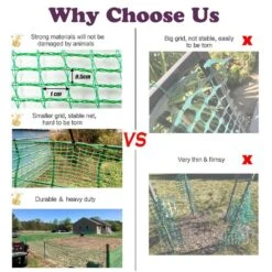 5 Ft. X 65 Ft. Green Plastic Safety Garden Snow Fence Temporary Construction Fencing Animal Barrier Net -Dewalt Tools Shop green atengnes garden fencing yd240549 1f 1000