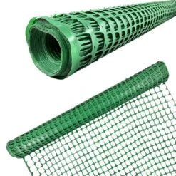 4 Ft. X 200 Ft., Plastic Mesh Fence 1 Green Roll Barrier Netting, Garden Fencing, 4 Ft. Tall And 200 Ft. L