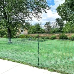 4 Ft. X 200 Ft., Plastic Mesh Fence 1 Green Roll Barrier Netting, Garden Fencing, 4 Ft. Tall And 200 Ft. L -Dewalt Tools Shop green garden fencing greenfence4ftx200ft 76 1000