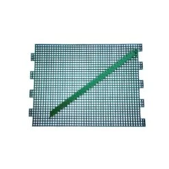 18 In. Vinyl Tall Green Coated Galvanized Steel Expandable Modular Garden Fencing System