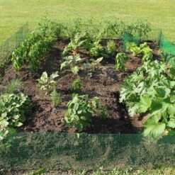 18 In. Vinyl Tall Green Coated Galvanized Steel Expandable Modular Garden Fencing System -Dewalt Tools Shop green garden fencing lag gardenfence fa 1000