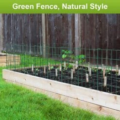 20 Ft. Green Garden Fence Decorative Fencing Rustproof Metal Wire Panel Border -Dewalt Tools Shop green garden fencing pl2109 a43 cn fa 1000