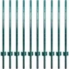 4 Ft. Fence Post Sturdy Duty Metal-Wire Fencing Steel Post For Outdoor In Green (10-Packs) -Dewalt Tools Shop green justincity garden fencing 014sa10 328d 64 1000